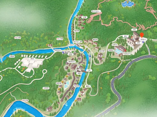 桂林结合景区手绘地图智慧导览和720全景技术，可以让景区更加“动”起来，为游客提供更加身临其境的导览体验。